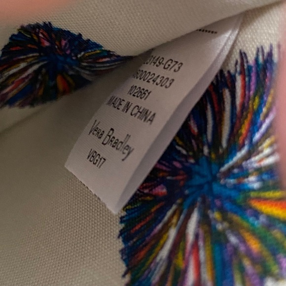 Vera Bradley Summer Vibes Zip Around RDIF Grab and Go Wristlet Chambray - Picture 7 of 7